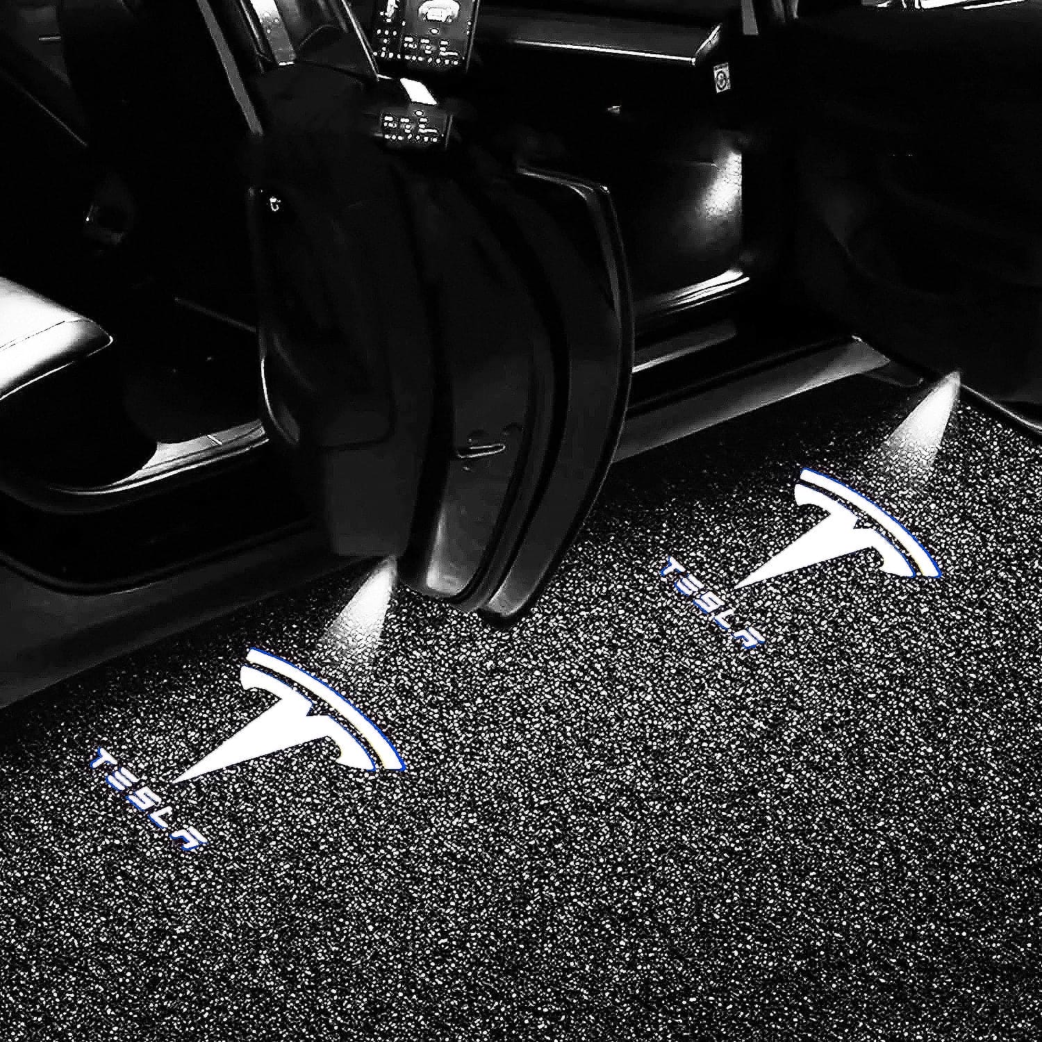 Increase Safety and Style with 2 Pc Adreama Tesla Model 3/Y/S/X Puddle Light Projectors