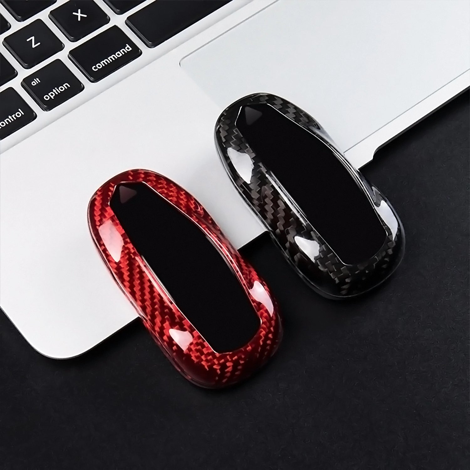 Protect Your Tesla Model S/3/Y Key Fob with a Stylish Carbon Fiber Case