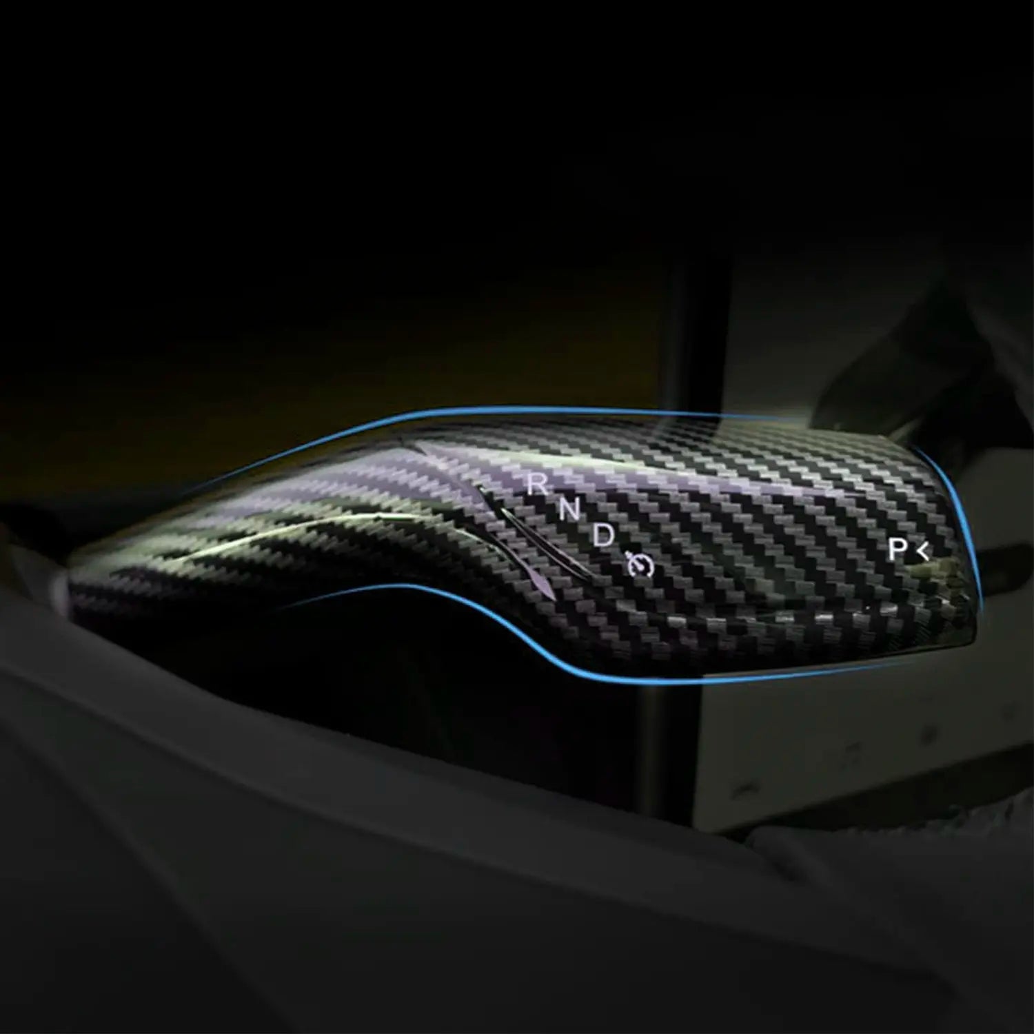 Enhance the Look of Your Tesla Model 3/Y with Adreama's Carbon Fiber Pattern Steering/Flasher Lever Cover