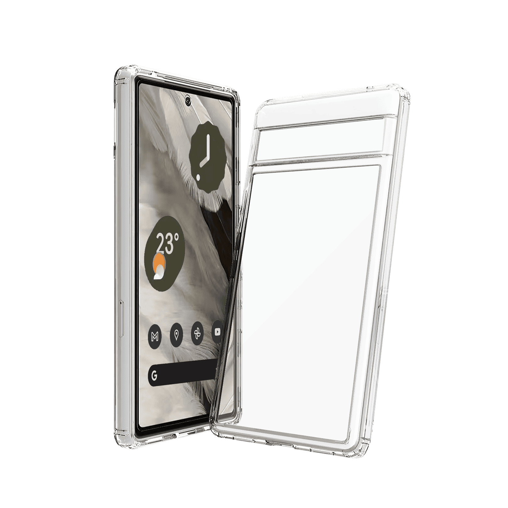 Google Pixel 7a Eco-friendly Crystal Clear Shockproof Case