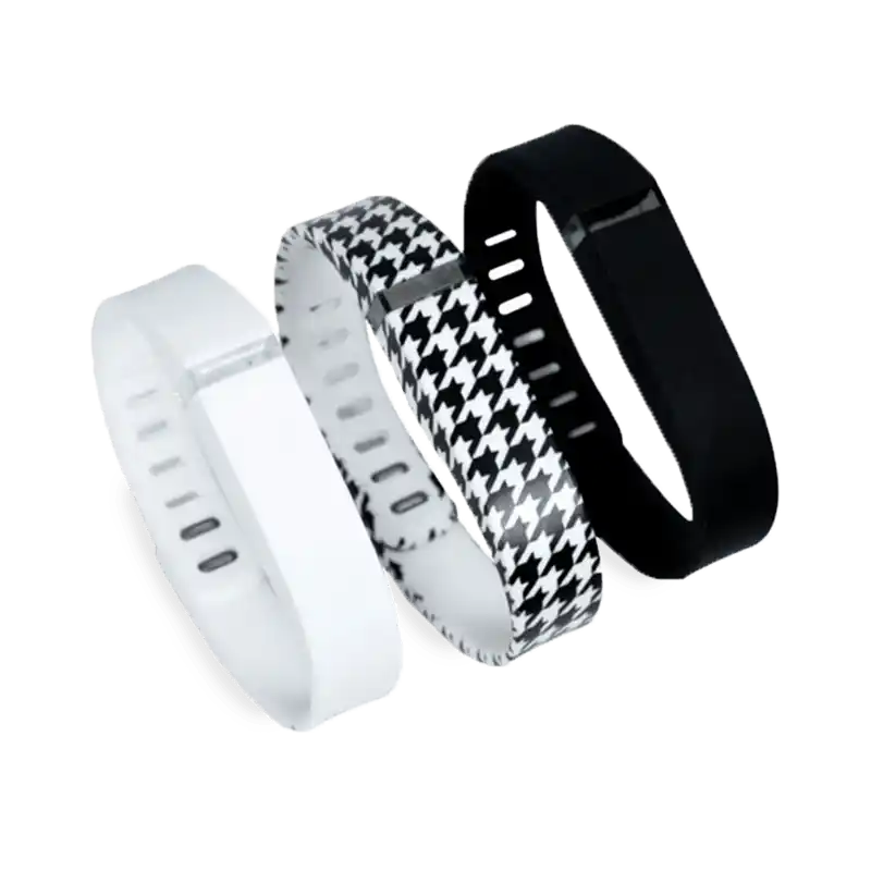 3-Pack Fitbit Flex Watch Band Set (White/Houndstooth/Black)