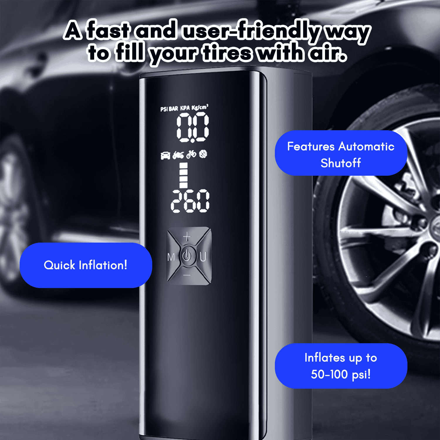 Features of adreama tire inflator