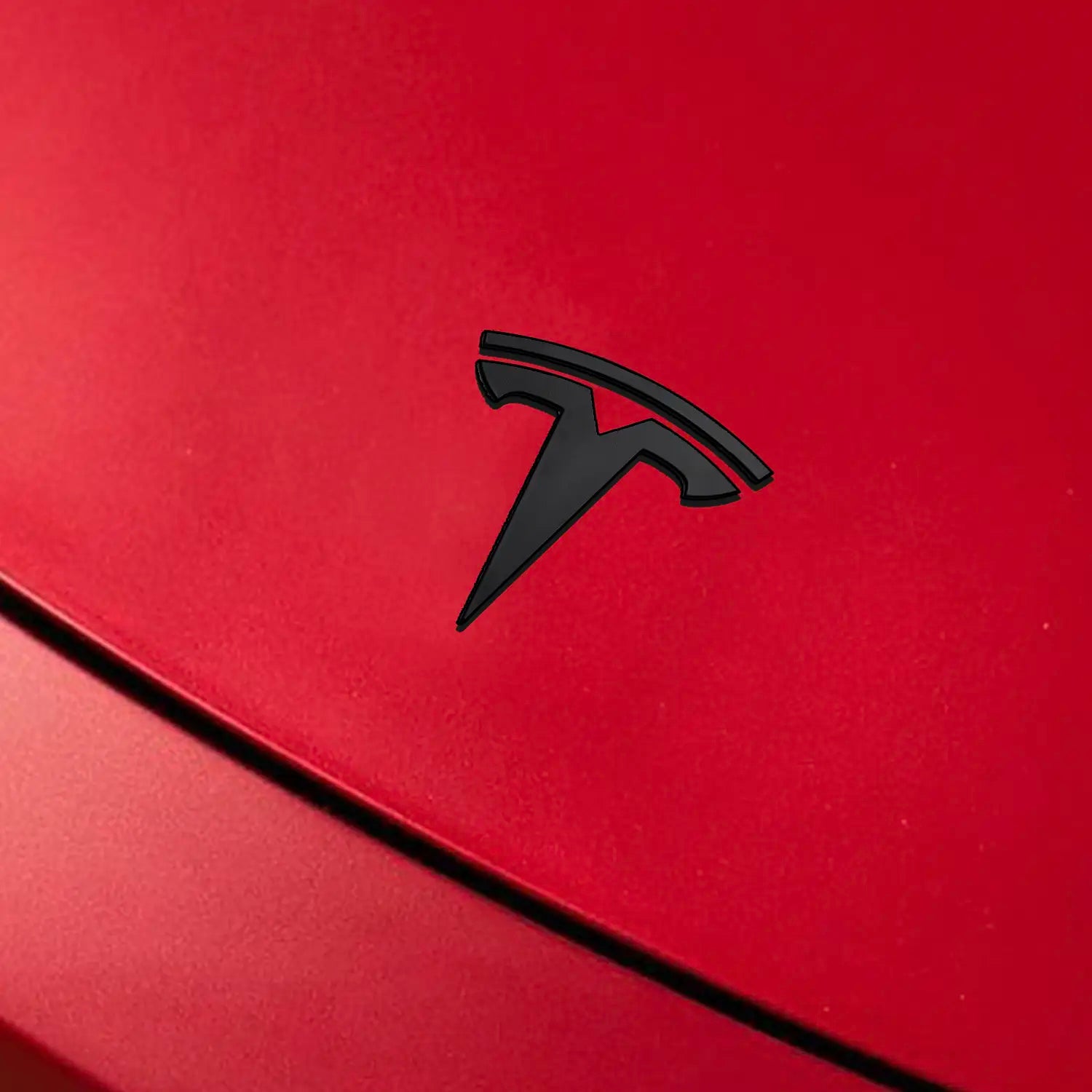 Adreama Tesla Model Y ABS T Logo Decal Cover for Trunk and Frunk, 2 Pack - Matte Black (Ships Within 5-7 Days)