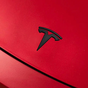 Adreama Tesla Model Y ABS T Logo Decal Cover for Trunk and Frunk, 2 Pack - Matte Black (Ships Within 5-7 Days)