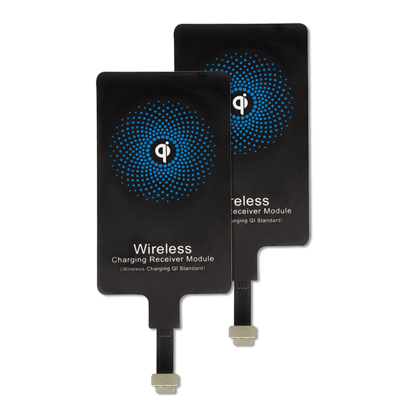 Wireless charging receiver for iPhones (2-Pack)