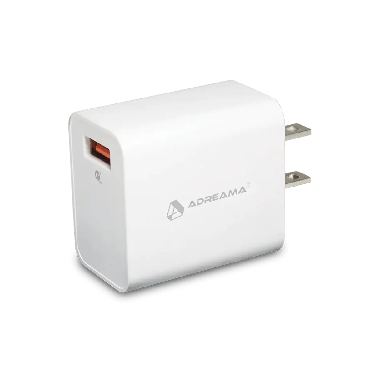 QC 3.0 18W USB-A Wall Charger - White