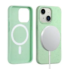 Mint Iphone 14 Biodegradable Shockproof  Case, Magsafe Compatible