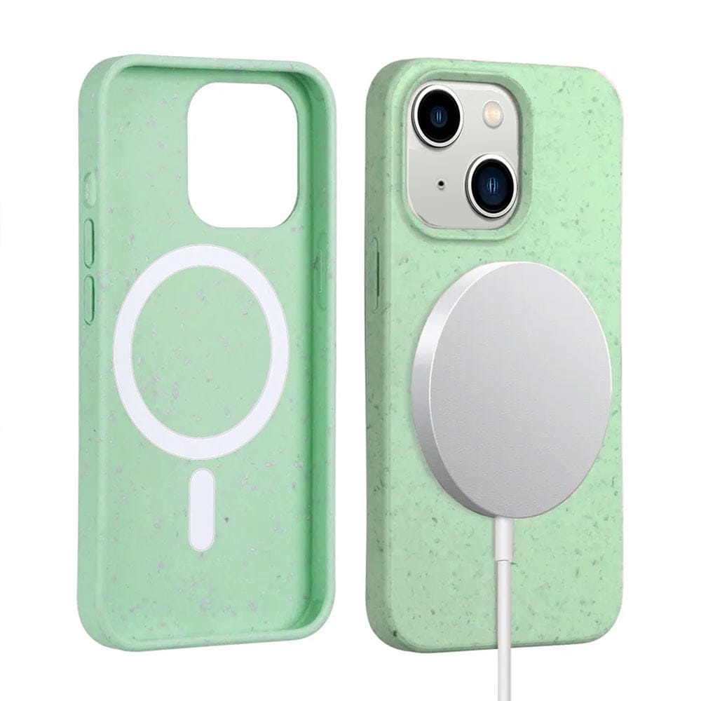 Mint Iphone 14 Plus Biodegradable Shockproof Case, Magsafe Compatible