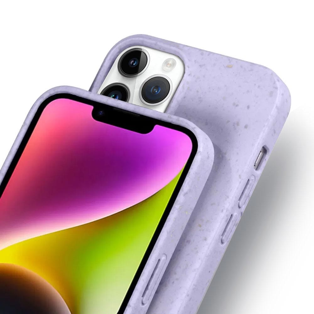 Purple Iphone 14 Pro Biodegradable Shockproof Case, Magsafe Compatible