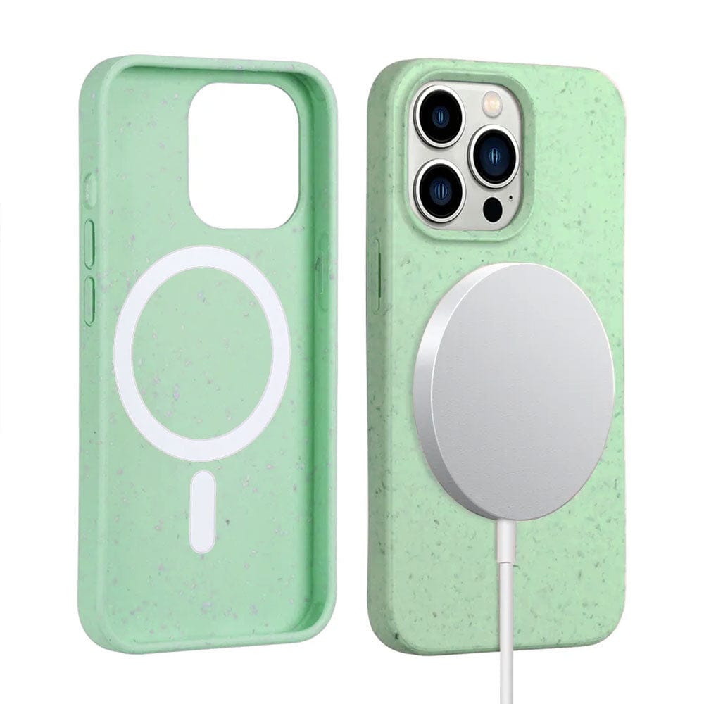 Mint Iphone 14 Pro Biodegradable Shockproof Case, Magsafe Compatible