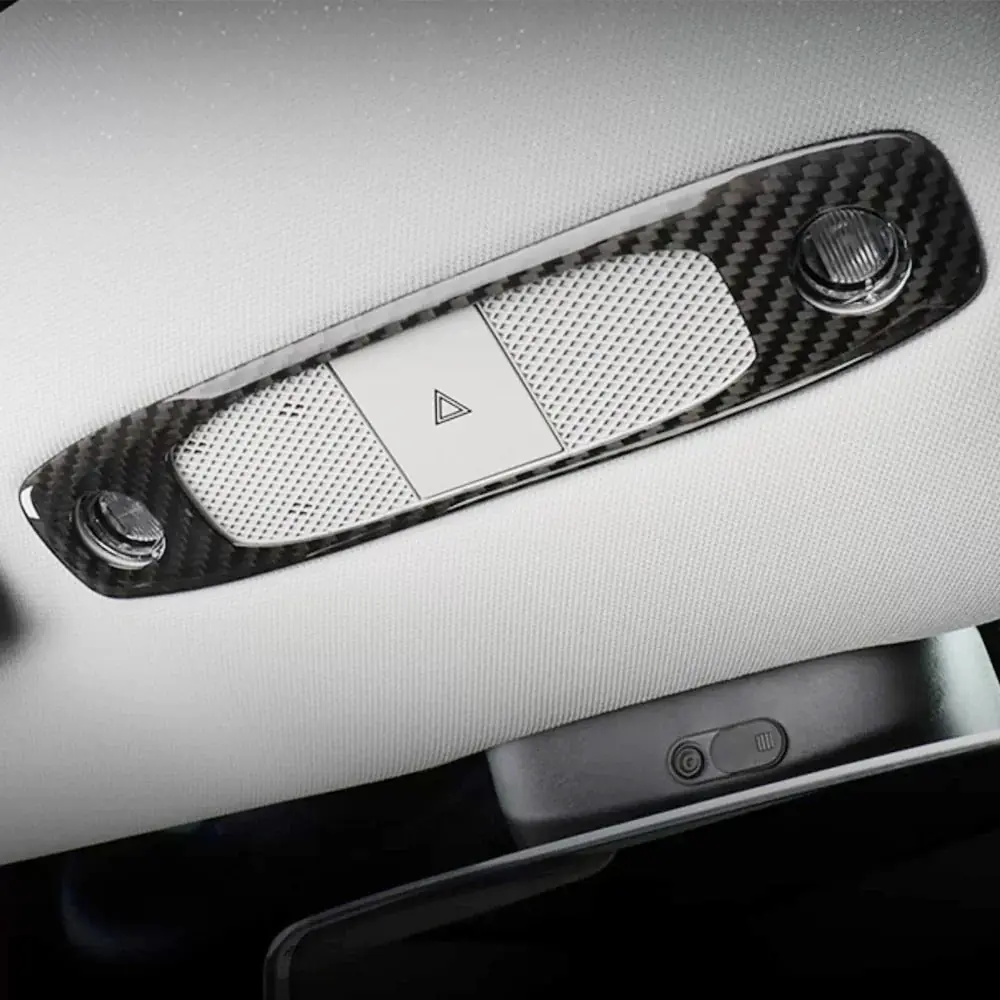 Protect and Style Your Tesla Model 3 with Adreama's High-Quality Carbon Fiber Dome Light Covers