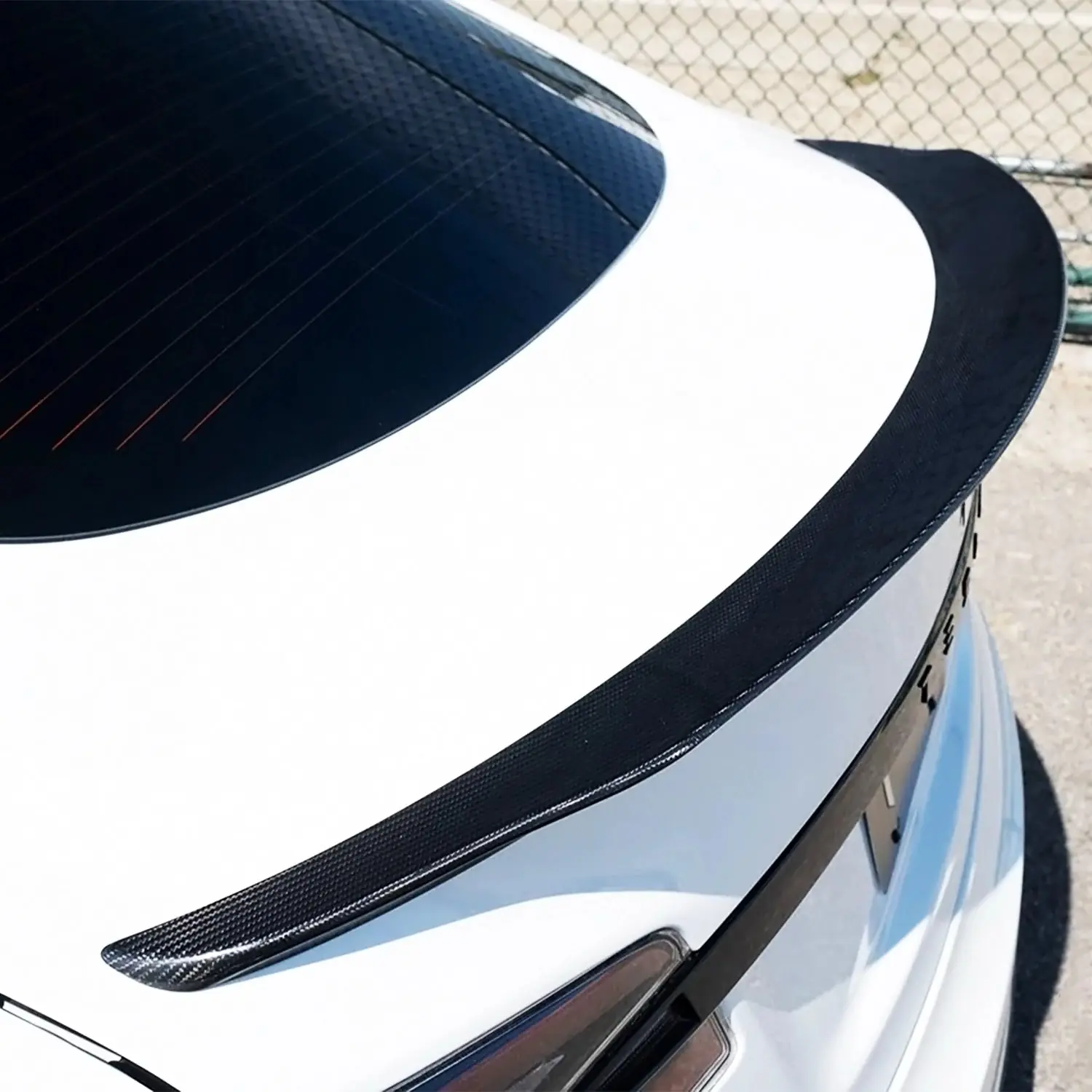 Elevate Your Driving Experience with the Adreama Real Carbon Fiber Spoiler for Tesla Model 3
