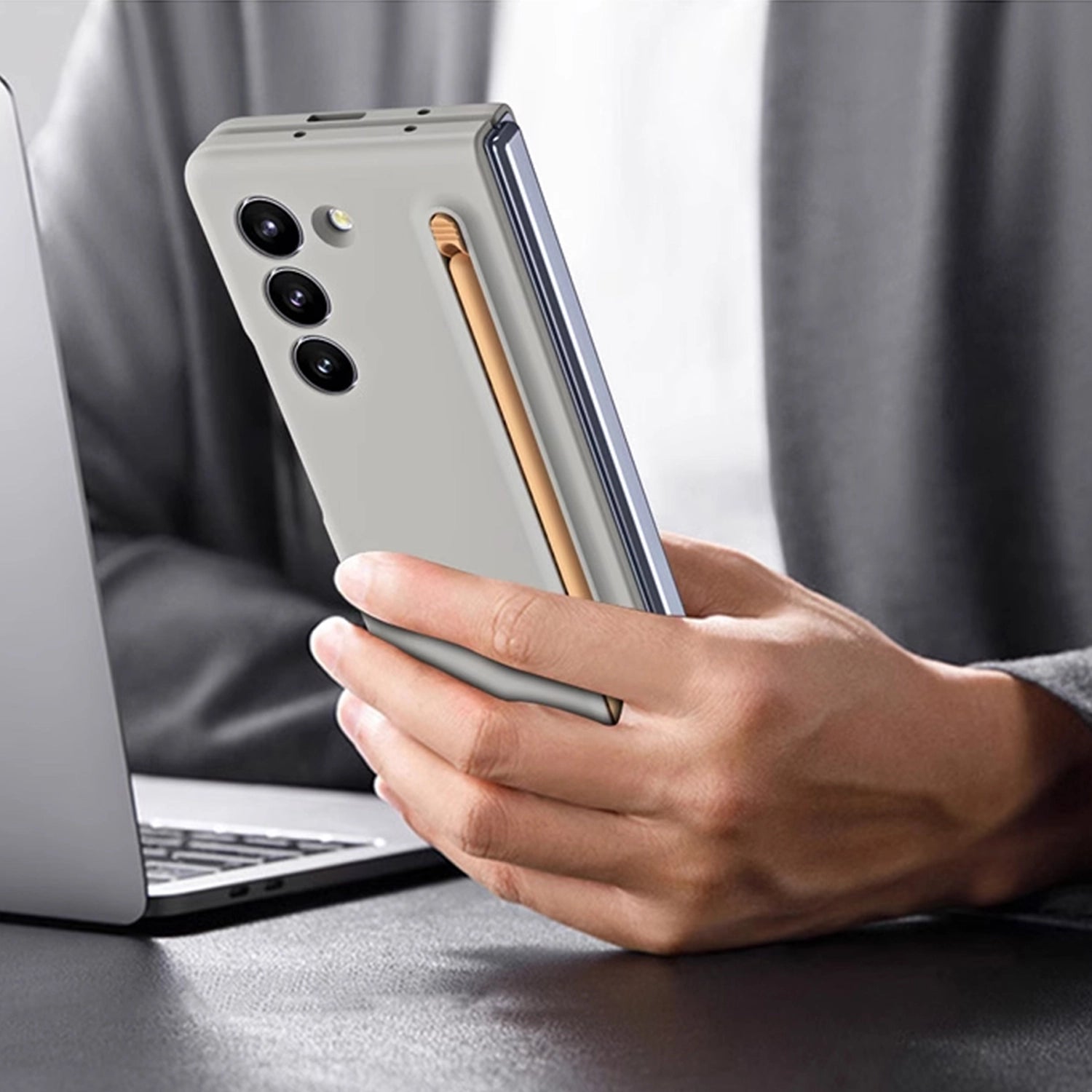 Enhance the Durability of Your Samsung Galaxy Z Fold with the Adreama Hard Shell Phone Case
