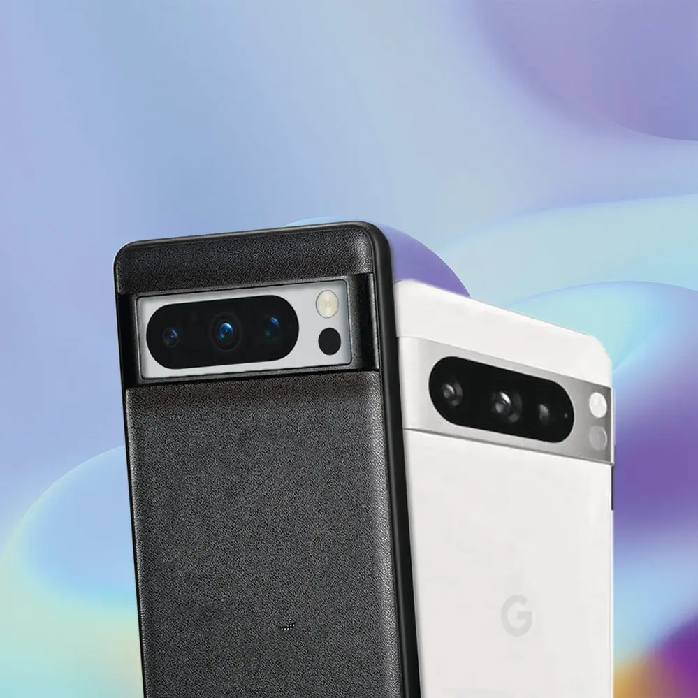 Elevate Your Style with the Sleek and Sustainable Adreama Vegan Leather Google Pixel 8 Pro Case - Black