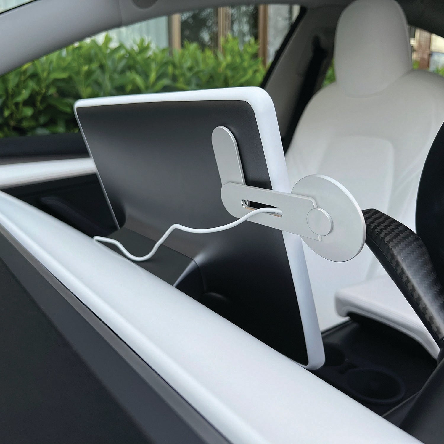 Safely Secure Your Phone While on the Road with the Adreama Tesla Model 3/Y Magsafe Compatible Mobile Phone Car Mount/Holder