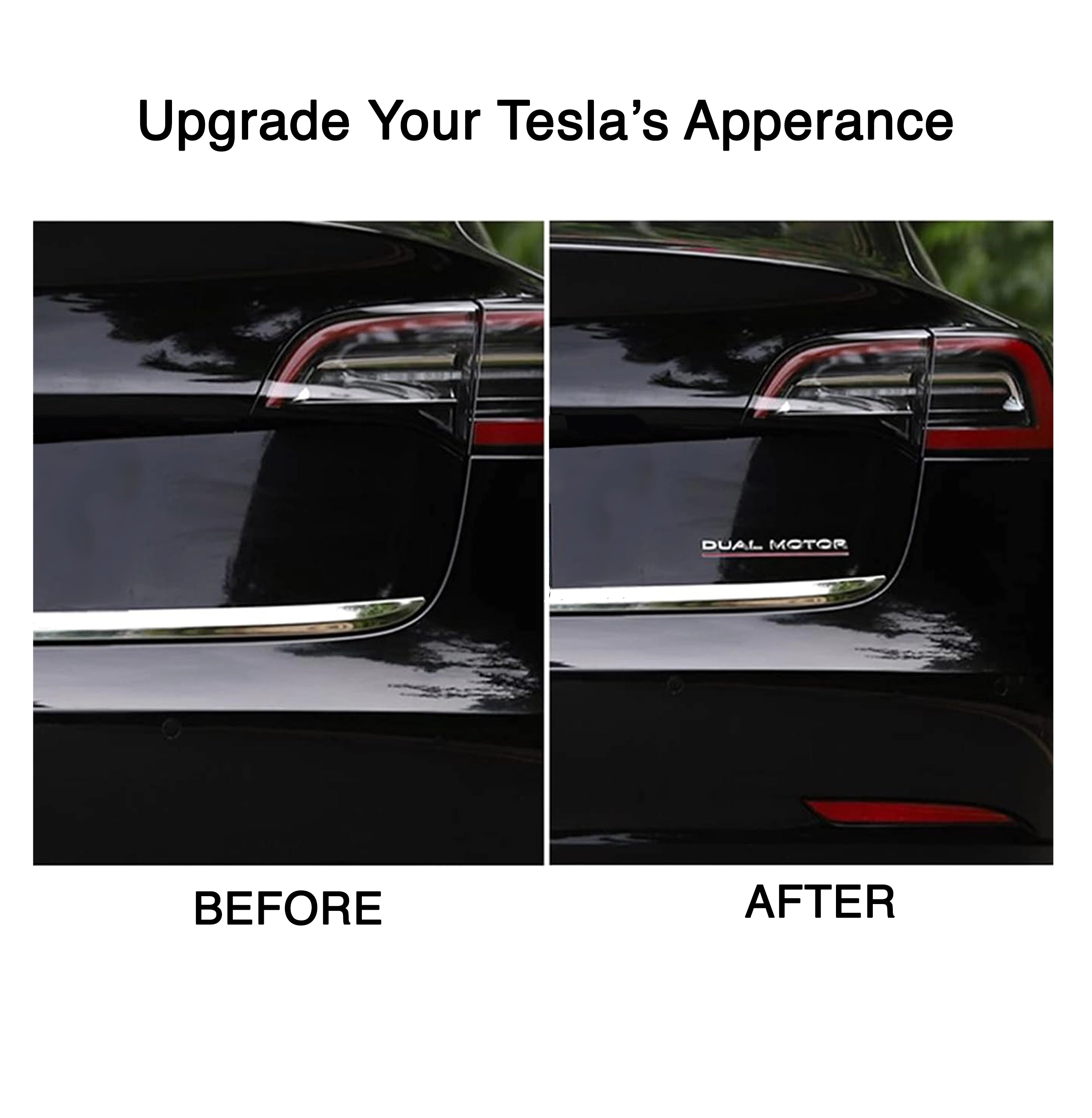 Adreama Tesla Model 3/Y Plastic Dual Motor Word Badge (Ships Within 5-7 Days)