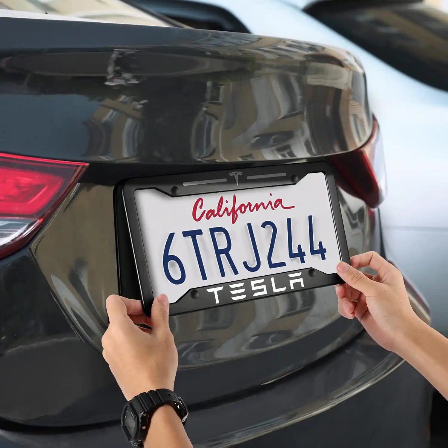 Adreama Tesla License Plate Frame Cover, 2 pack (Ships Within 5-7 Days)