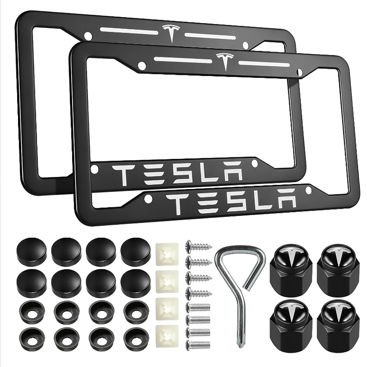 Adreama Tesla License Plate Frame Cover, 2 pack (Ships Within 5-7 Days)