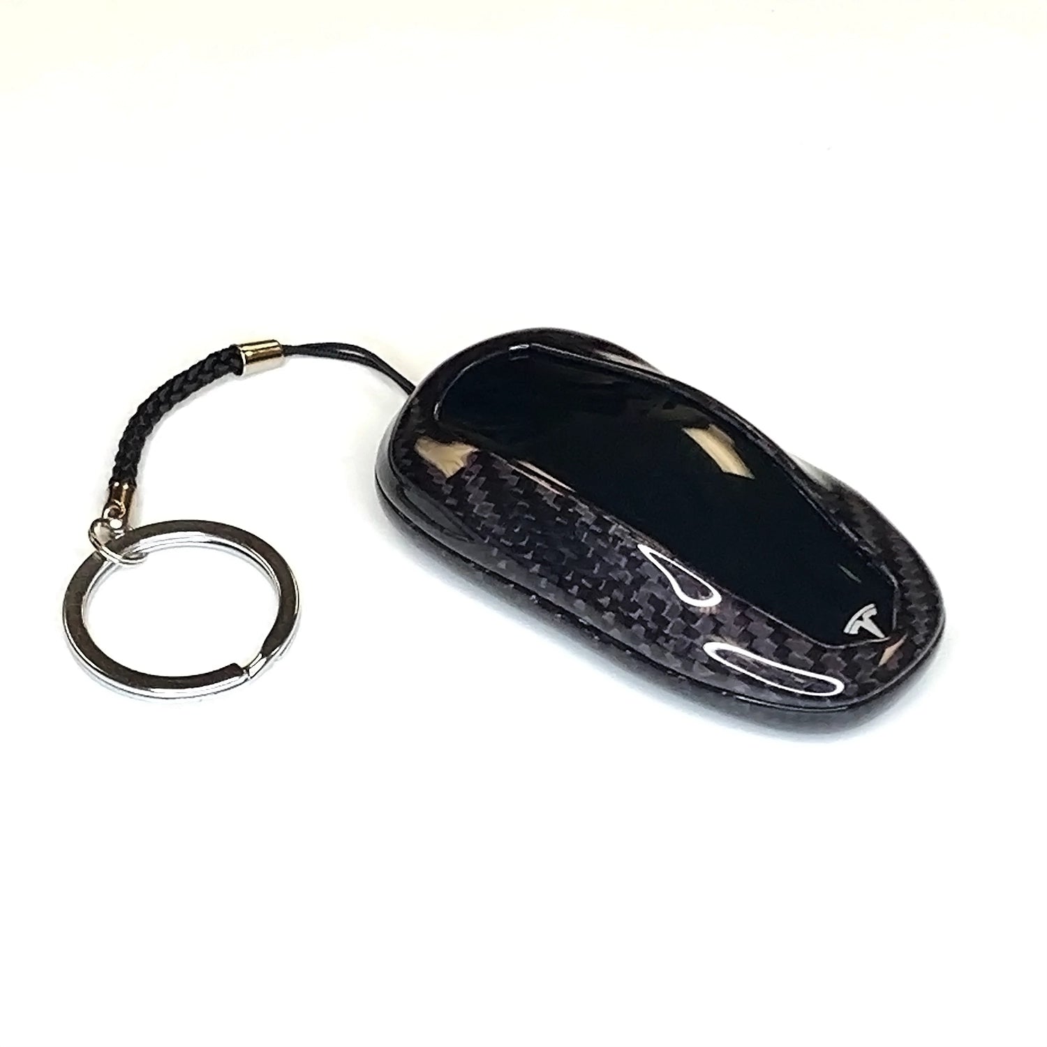 Adreama Tesla Model S/3/Y Key Fob Case Cover Made With Real Premium Dry Carbon Fiber (2 pcs) (Ships Within 5-7 Days)