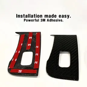 Adreama Tesla Model 3/Y Real Dry Carbon Fiber Window and Door Switch Cover Kit (10 or 14 pcs Based on Model)(Ships Within 5-7 Days)