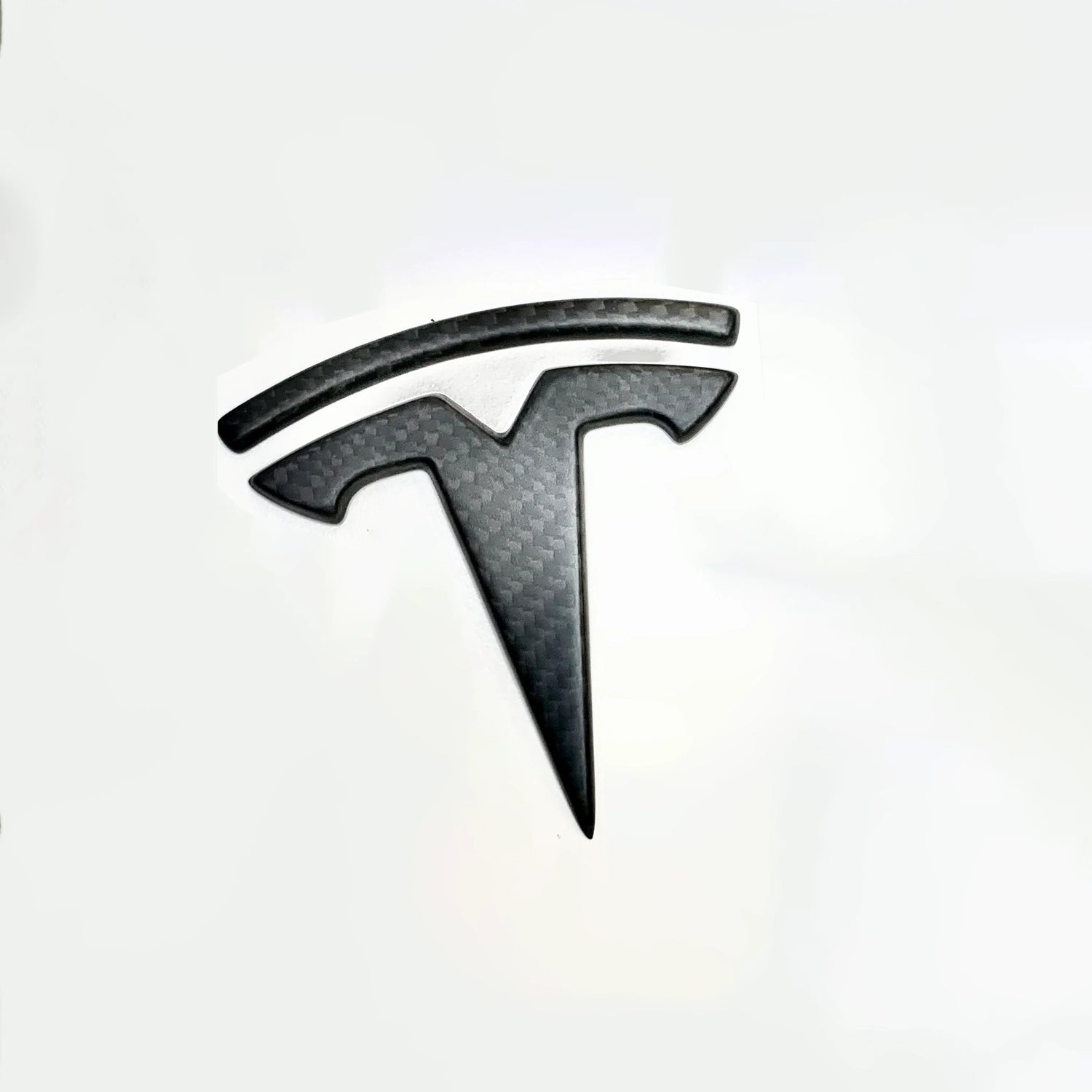 Adreama Tesla Model 3/Y T Logo Badge Real Dry Carbon Fiber Cap for Trunk and Frunk (Front Trunk)(2 pcs) (Ships Within 5-7 Days)