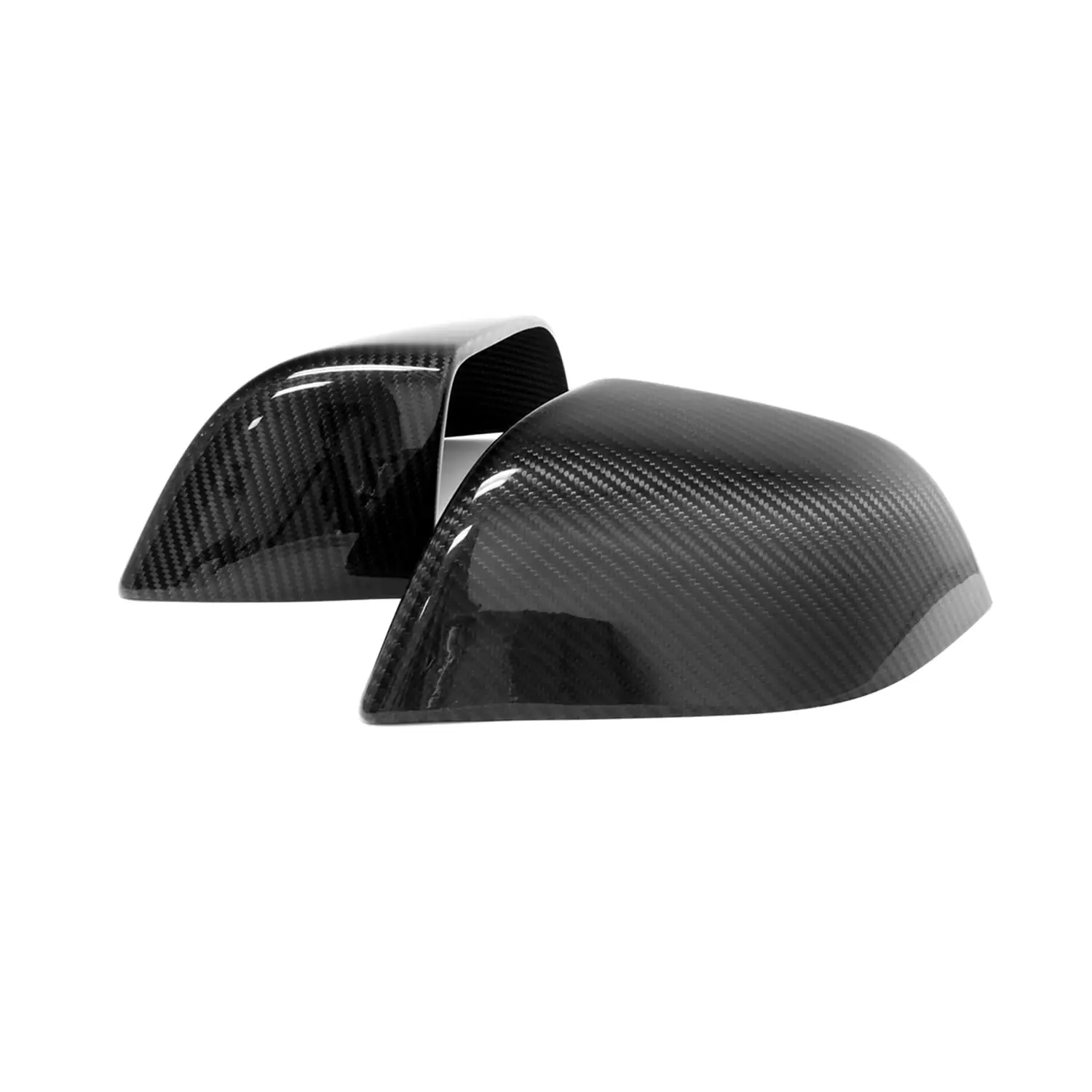 Adreama Tesla Model 3/S/X/Y Side Mirror Cover (Cap) Made With Real Premium Dry Carbon Fiber, 1 Pair (2 pcs) (Ships Within 5-7 Days)