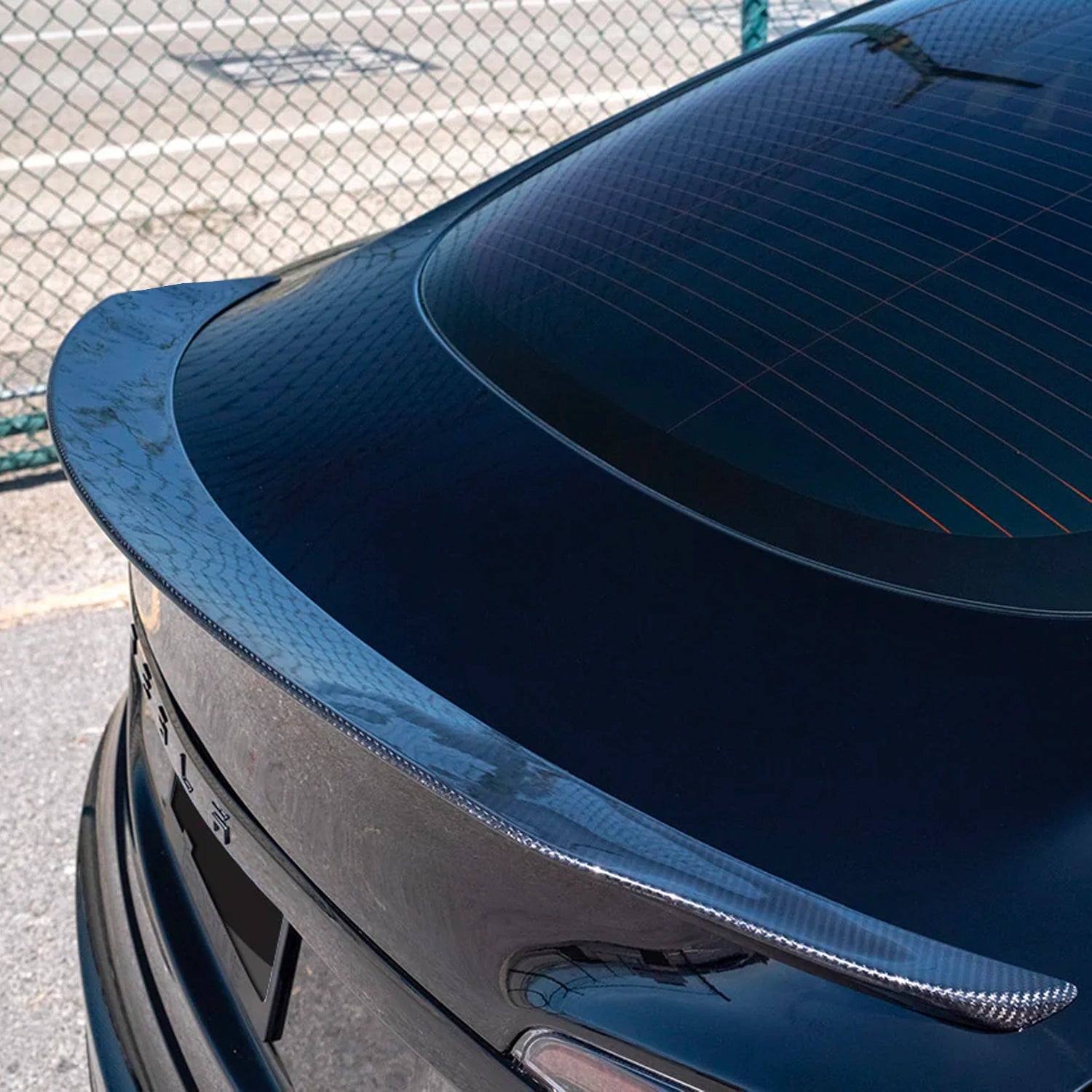 Tesla Model 3 Dry Carbon Fiber Performance Rear Spoiler