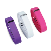 3-Pack Fitbit Flex Watch Band Set (Purple/White/Pink)