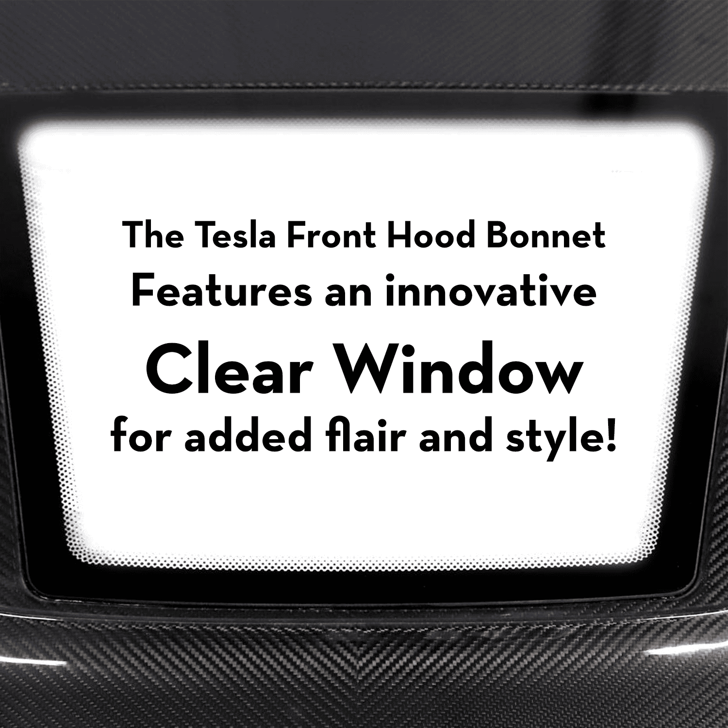 Adreama Tesla Model 3 Front Hood Bonnet Made With Real Premium Dry Carbon Fiber (2017-2023)(Ships Within 5-7 Days)