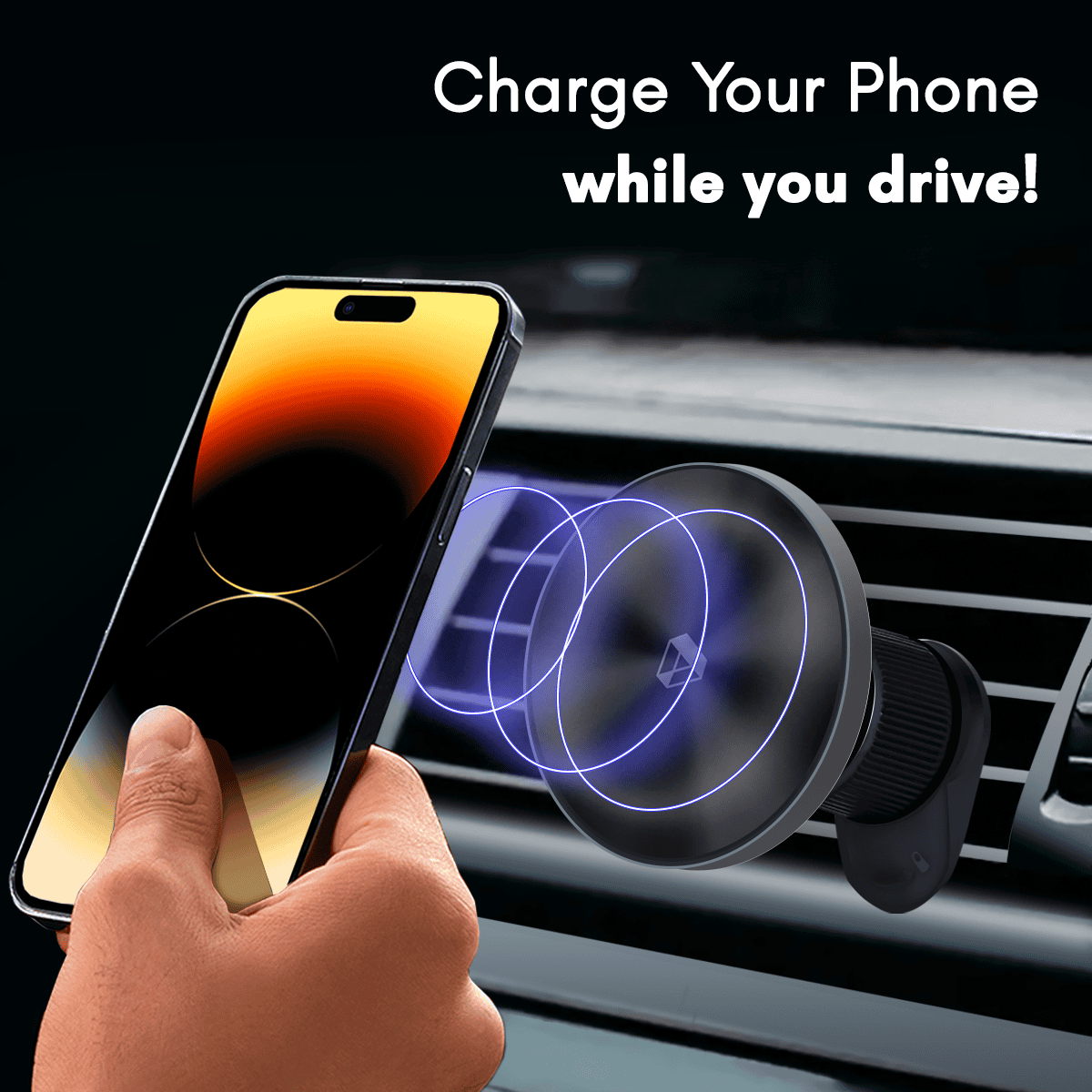 Adreama Magnetic Wireless Charging Car Mount