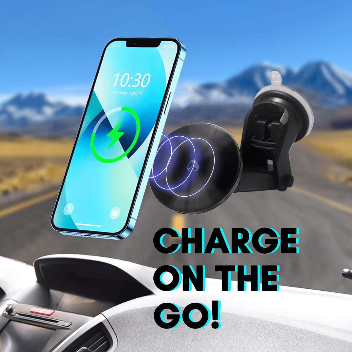 Adreama Magnetic Wireless Charging Car Mount