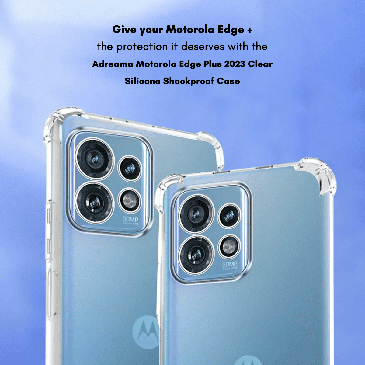 Motorola Edge Plus 2023 Clear Silicone Shockproof Case