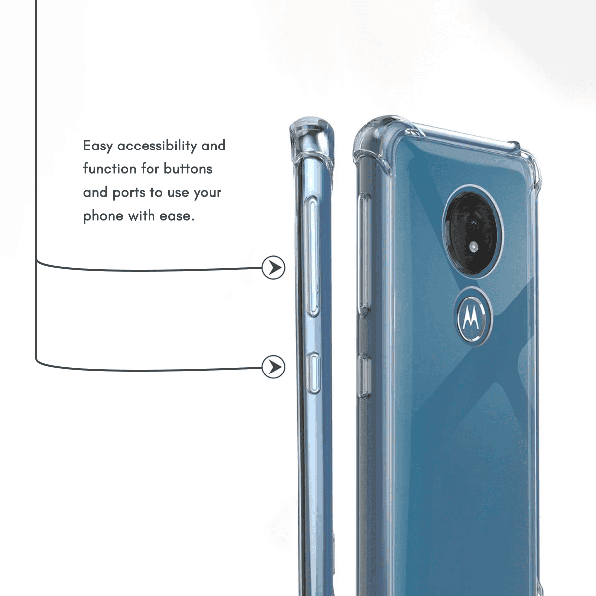 Motorola Moto G7 Play Clear Silicone Shockproof Case