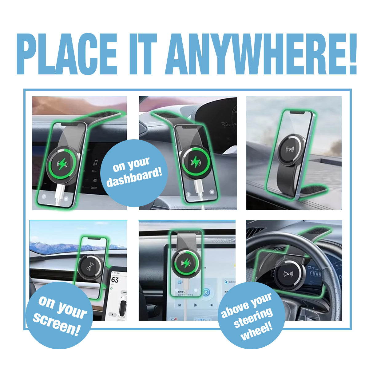 Place it Anywhere - Car Mount