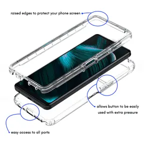 Adreama Crystal Clear Shockproof Case for TCL Stylus 5G