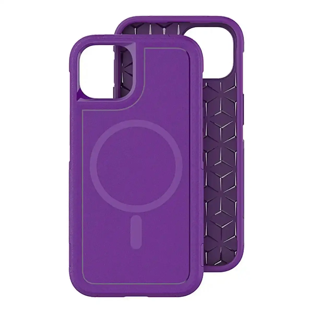 Purple Iphone 14 Plus Eco-Friendly Rugged Phone Case, MagSafe Compatible