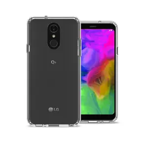 LG G6/Q6/G7 Plus/Q7 Plus Clear Silicone Shockproof Phone Case with Corner Rubber Bumpers