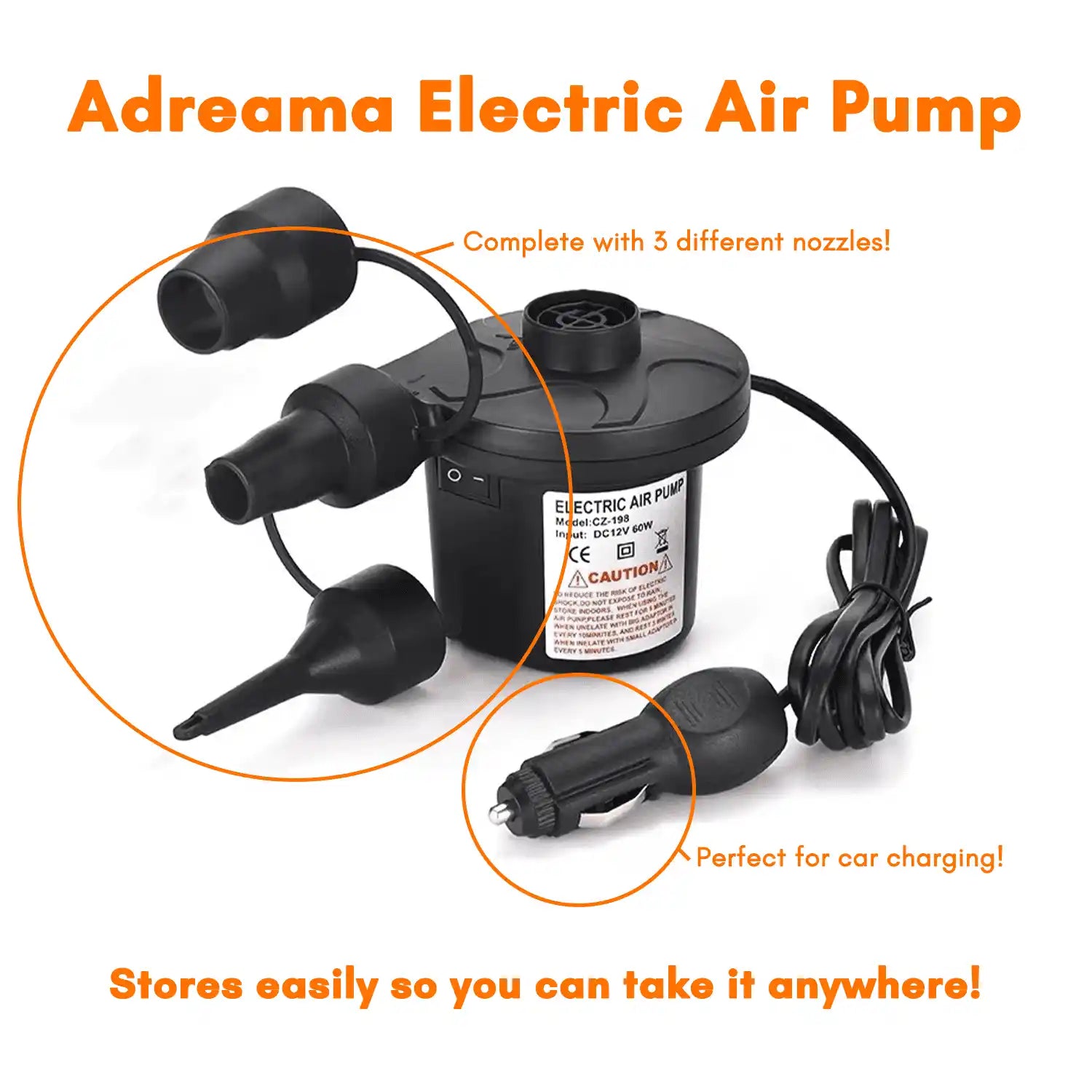 Adreama Electric Air Pump for Inflatable Products