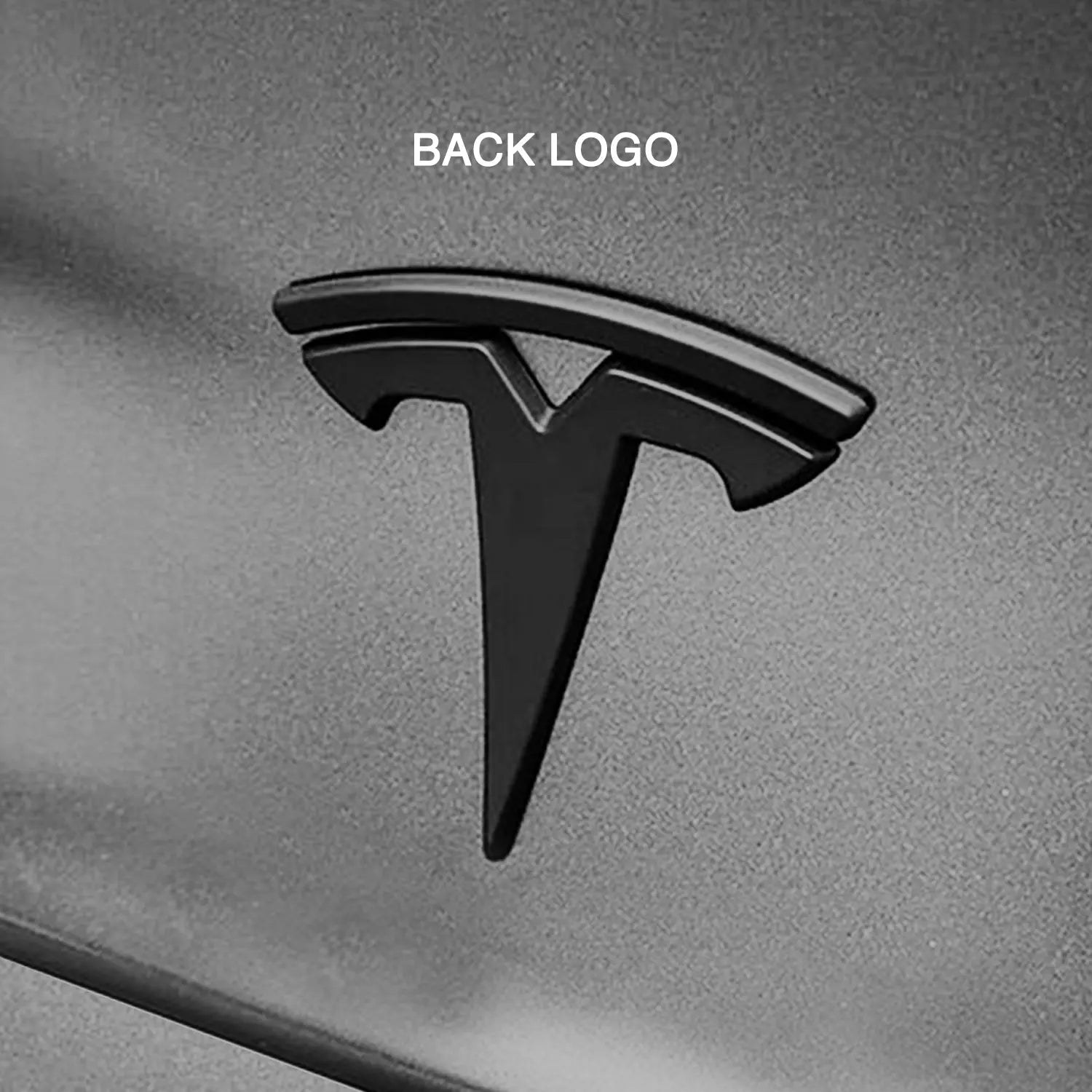 Adreama Tesla Model Y ABS T Logo Decal Cover for Trunk and Frunk, 2 Pack - Matte Black (Ships Within 5-7 Days)