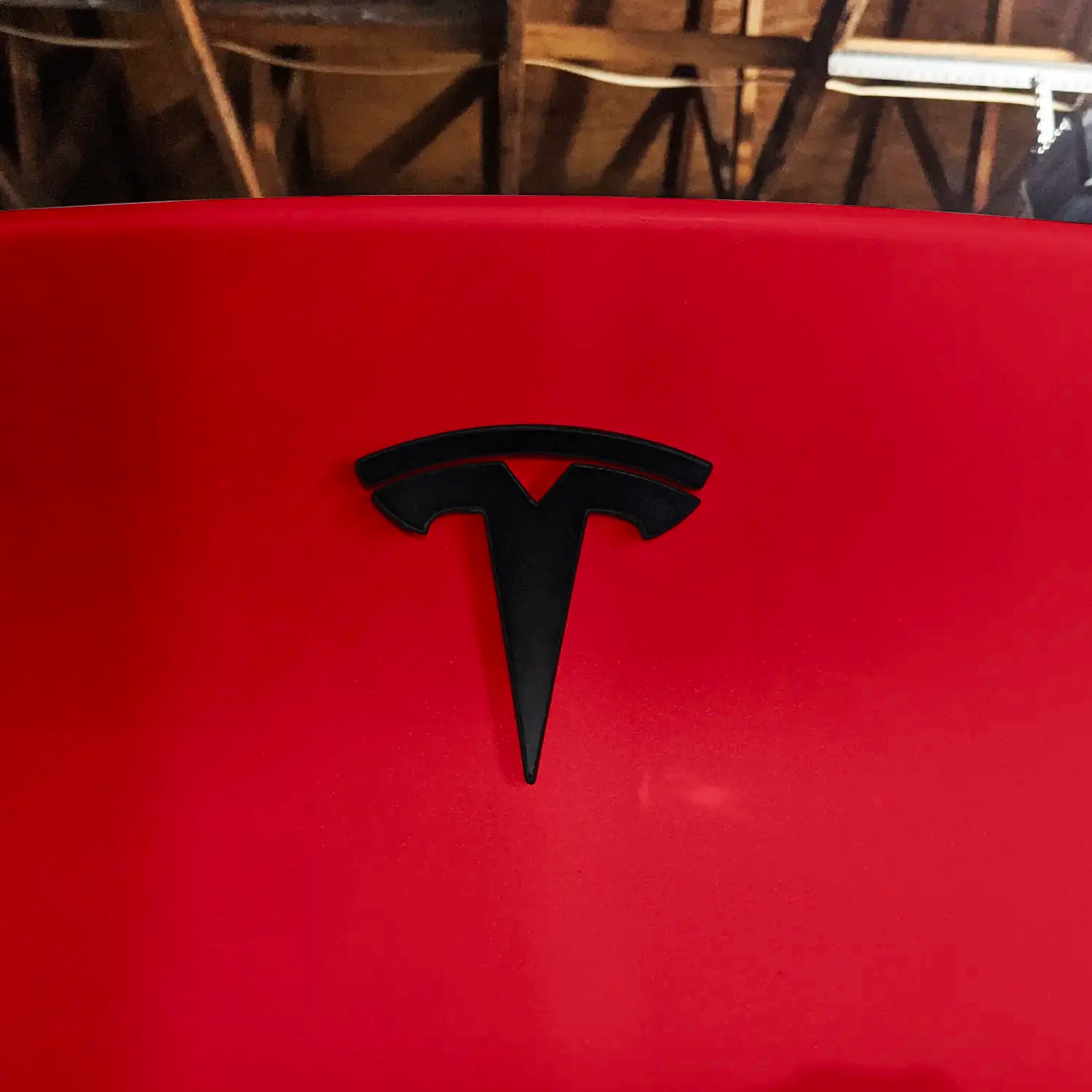 Adreama Tesla Model Y ABS T Logo Decal Cover for Trunk and Frunk, 2 Pack - Matte Black (Ships Within 5-7 Days)