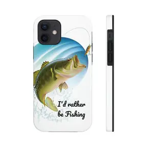 IPhone 14, 13, 12 Series Tough TitanGuard By Case-Mate® - I'd rather be Fishing