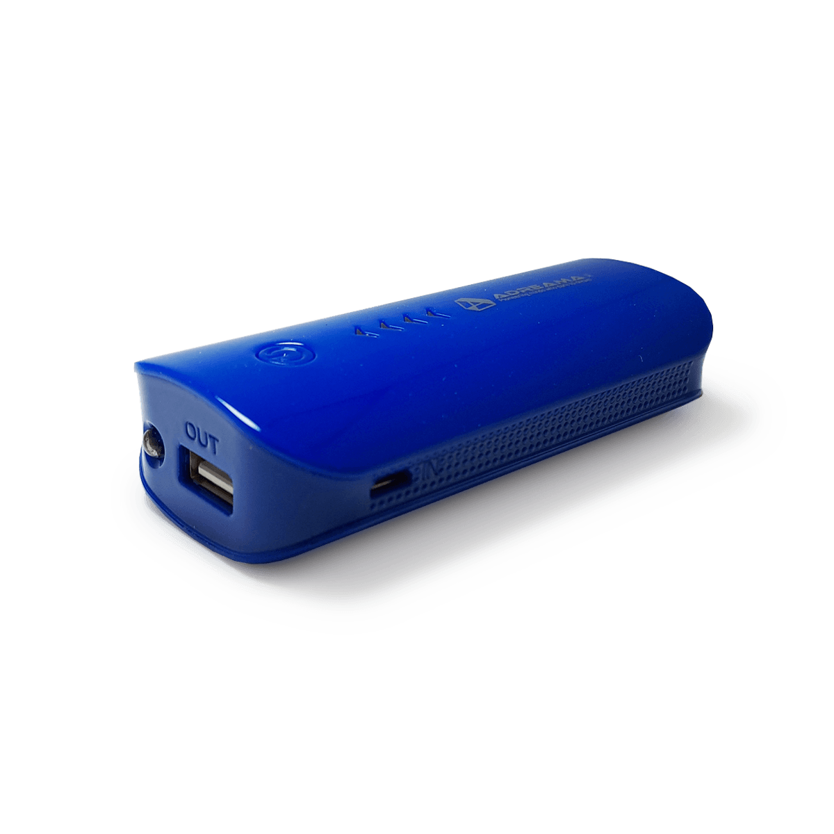 6000mAh Power Bank, Portable Charger with USB-A Port, Blue, Three-quarter Angle View.