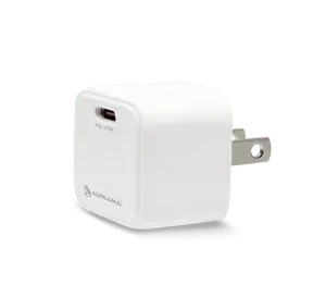 White PD 27W Mini Wall Charger USB-C Port