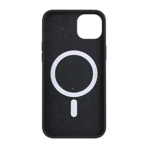 Black Iphone 14 Plus Biodegradable Shockproof  Case, Magsafe Compatible