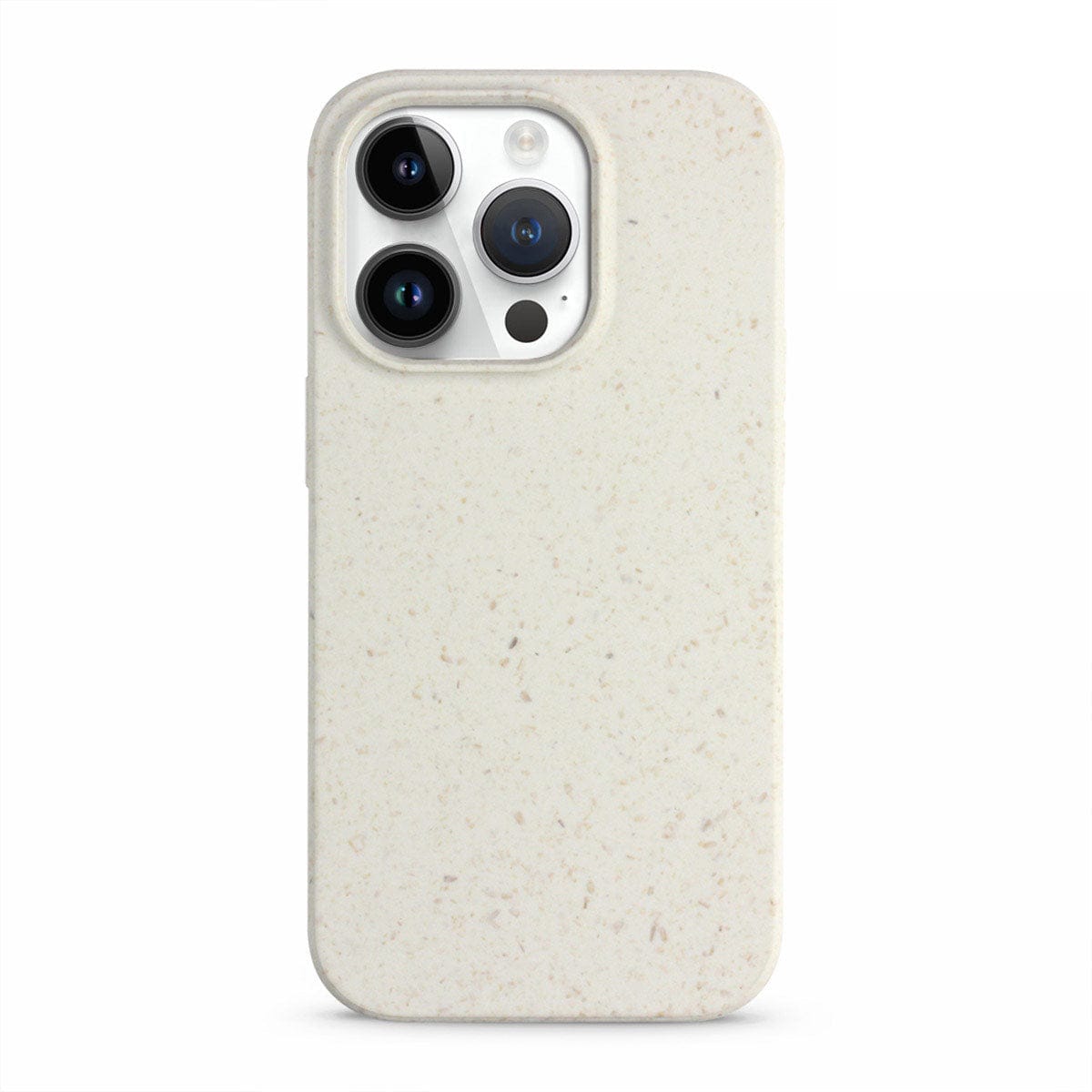 White Iphone 14 Pro Biodegradable Shockproof  Case, Magsafe Compatible