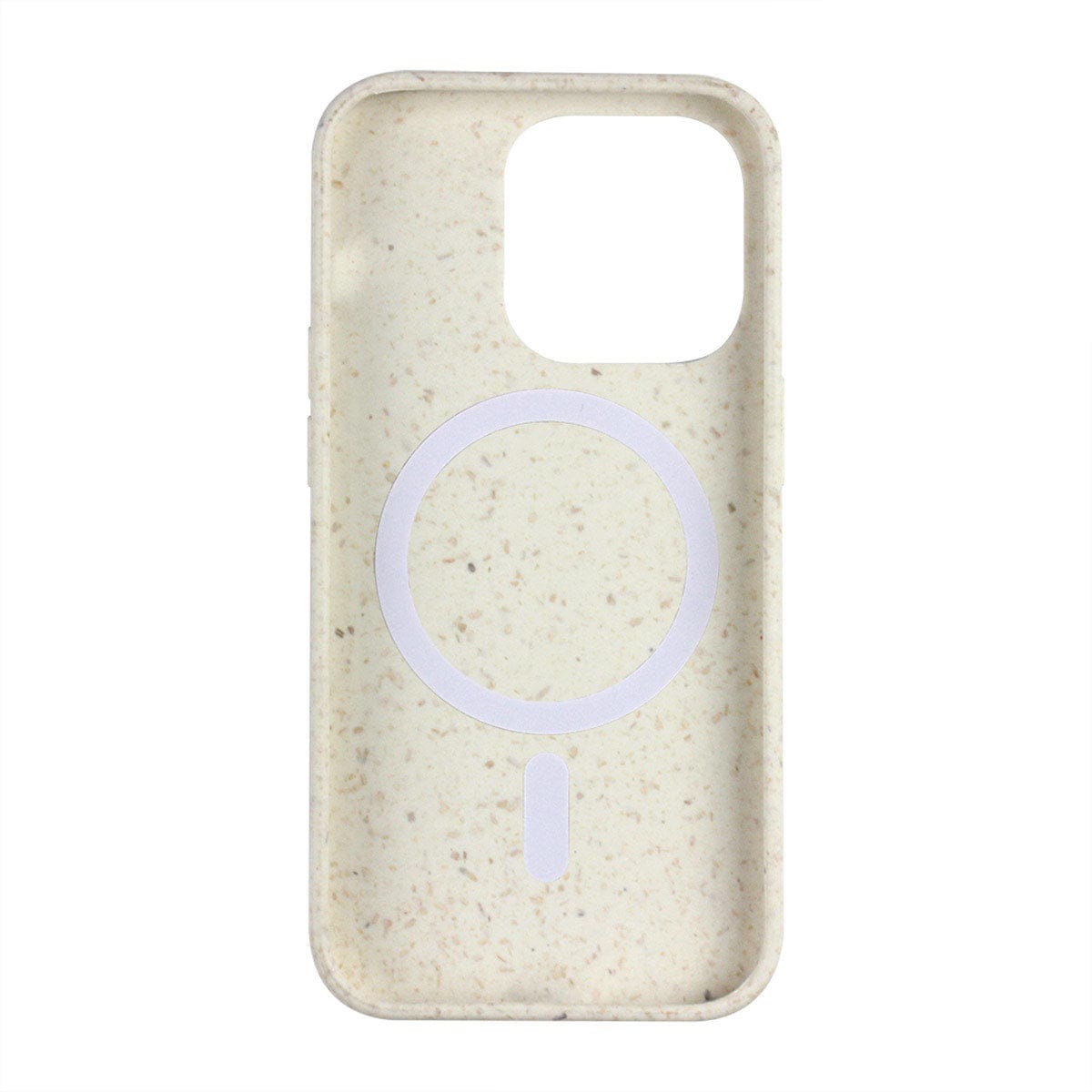 White Iphone 14 Pro Biodegradable Shockproof  Case, Magsafe Compatible