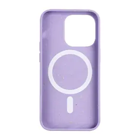 Purple Iphone 14 Pro Biodegradable Shockproof  Case, Magsafe Compatible