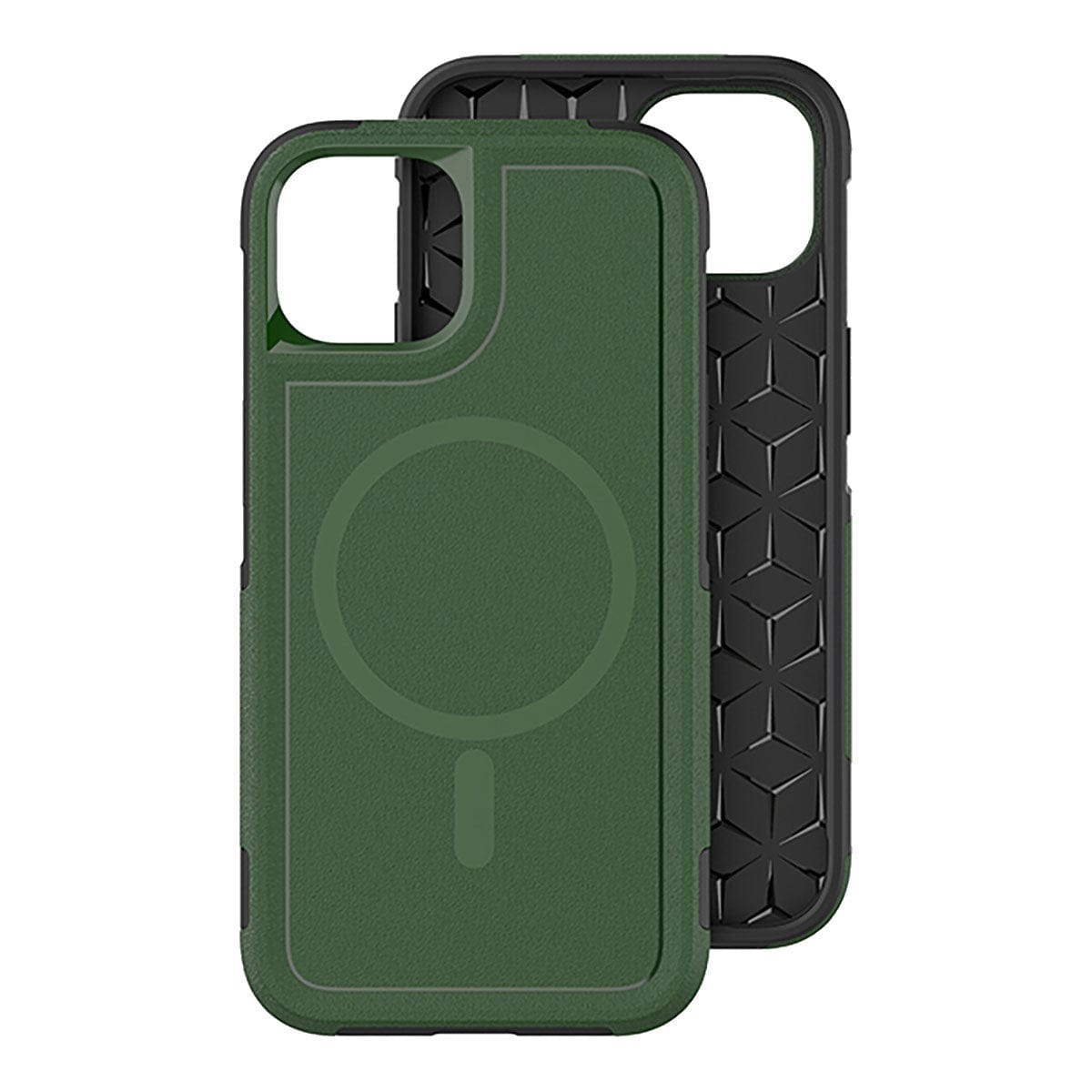 Army Green Iphone 14 Pro Eco-Friendly Rugged Phone Case, MagSafe Compatible