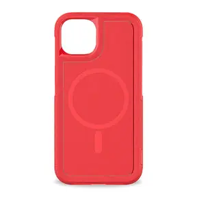 Red Iphone 14 Plus Eco-Friendly Rugged Phone Case, MagSafe Compatible