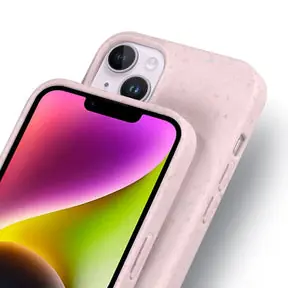 iPhone 14 Plant-based Compostable Shockproof Case, MagSafe® Compatible - Pink